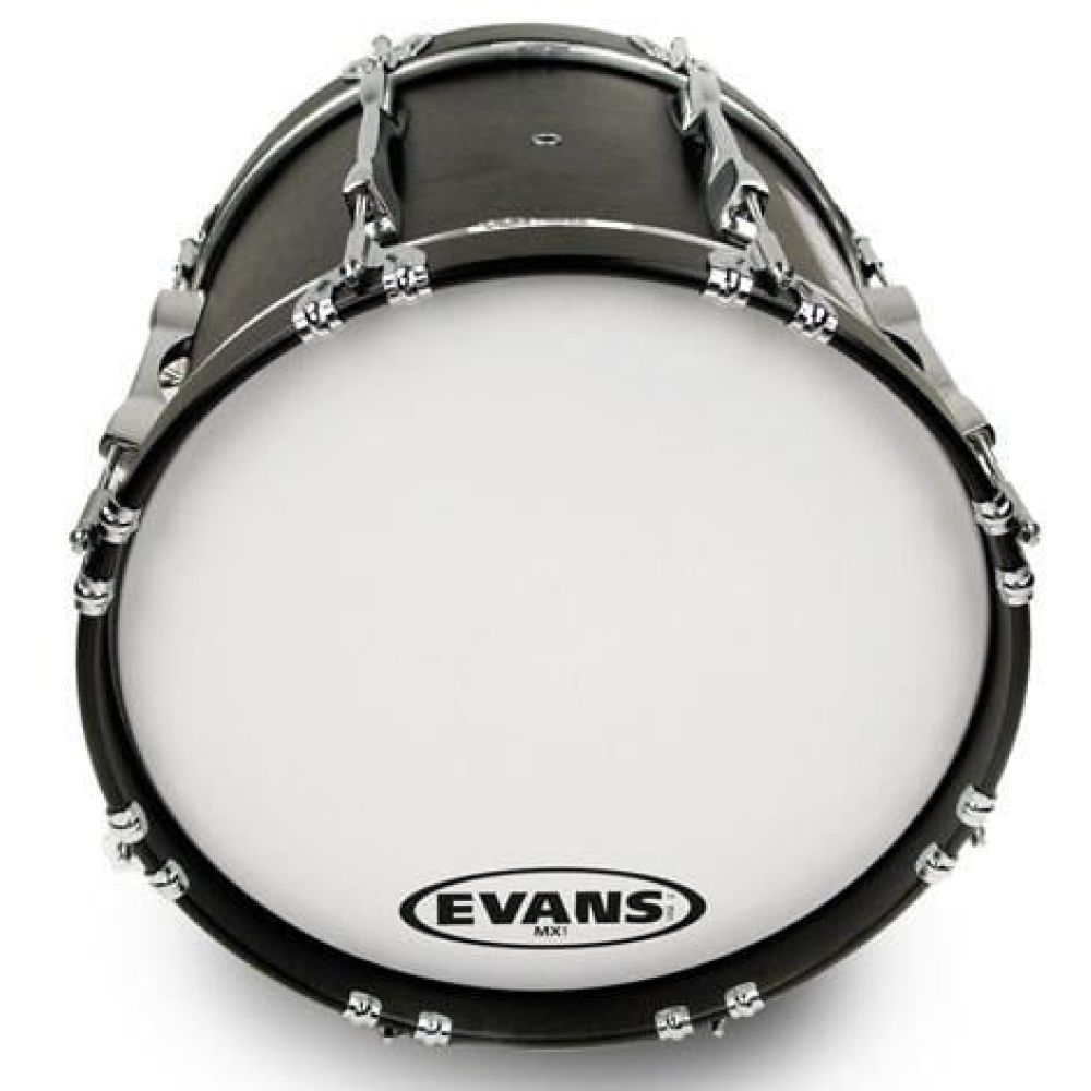 EVANS BD16MX1W 16\" DERİ MARCHING BEYAZ TEK KAT (10 MİL) 2
