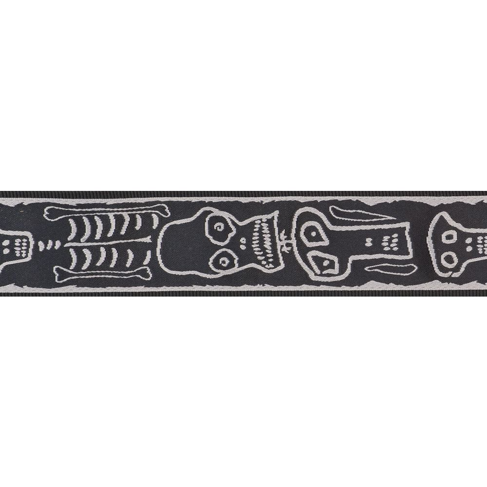 PLANETWAVES 50PLJS01 GİTAR ASKISI, 50MM, LOCK-JS SKULL N BONESS 2