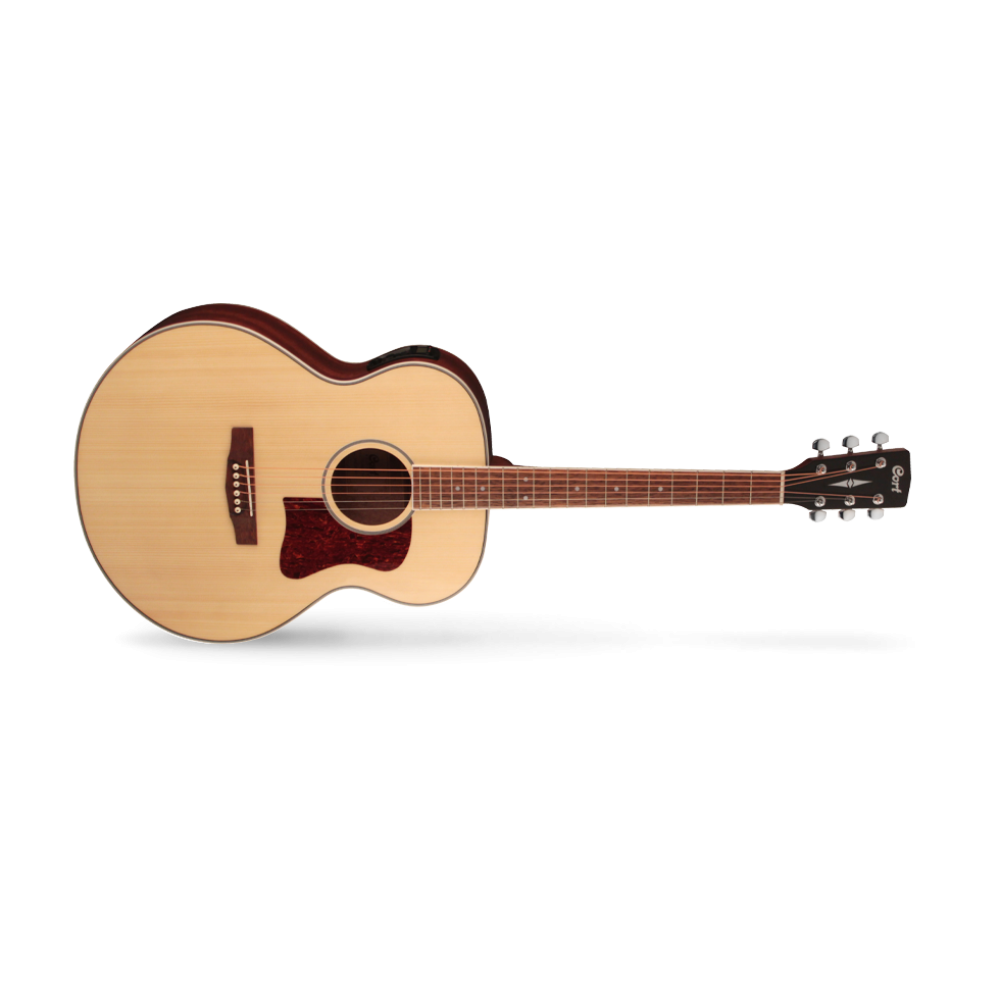 CORT CJ-MEDXNATW ELEKTRO AKUSTİK GİTAR, ÇANTALI, JUMBO CUTAWAY 2