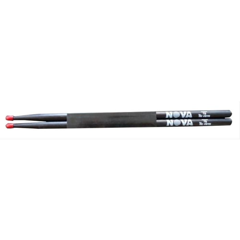 VICFIRTH N7ANB BAGET NOVA 7A NYLON TIP RED COLOURED, BLACK 2