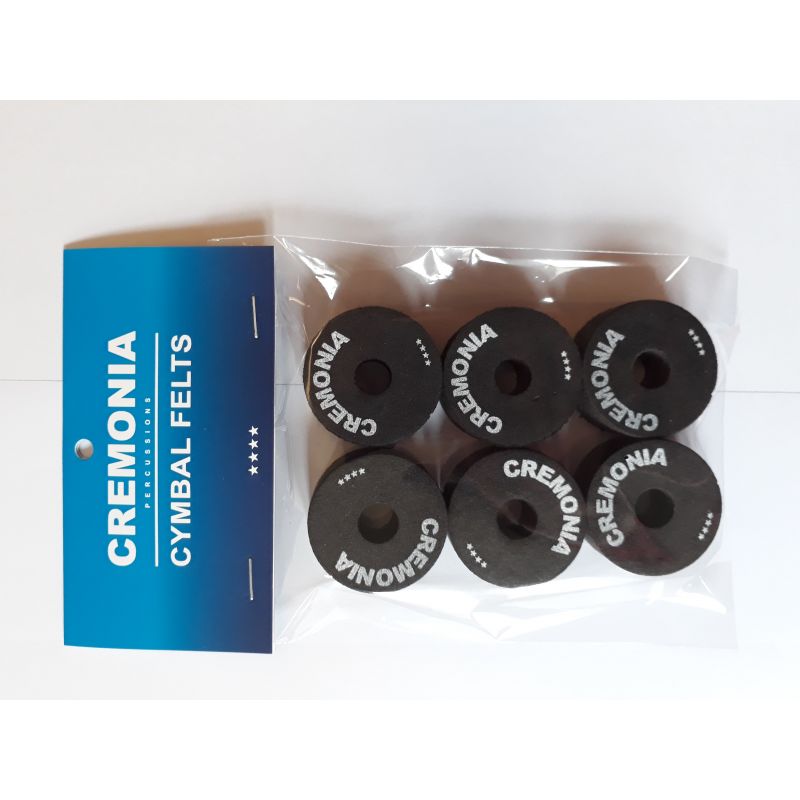 CREMONIA CYMFELTS-BK ZİL KEÇESİ, 6 LI, SİYAH 1