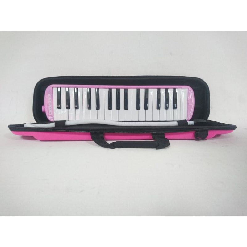 MELODİKA 32 TUŞLU PEMBE RENK 12 Lİ PAKET EVA ÇANTA 1