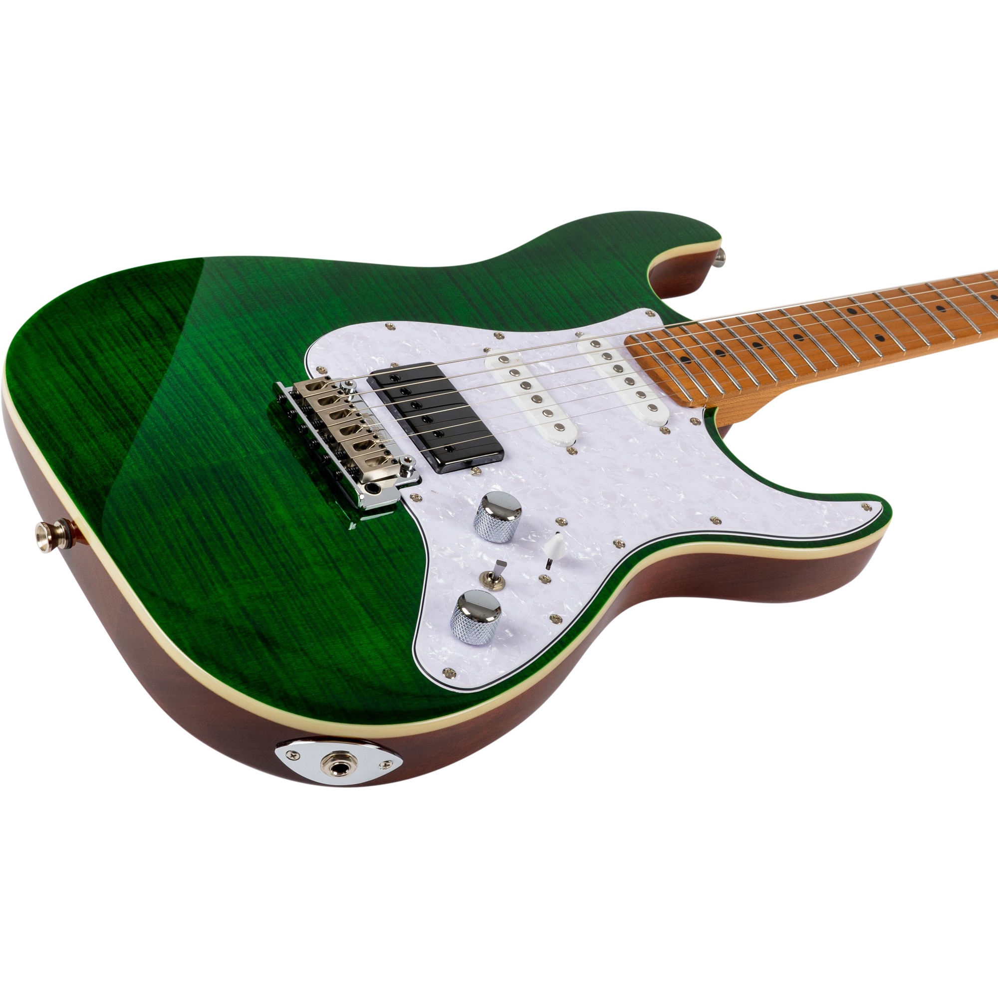 Jet JS-600 TGR HSS Elektro Gitar (Transparent Green) 8