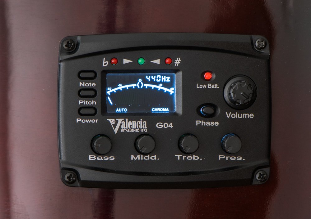 VALENCIA VC104TCE ELEKTRO KLASİK GİTAR SAP ÇELİKLİ  4/4 NATUREL 5