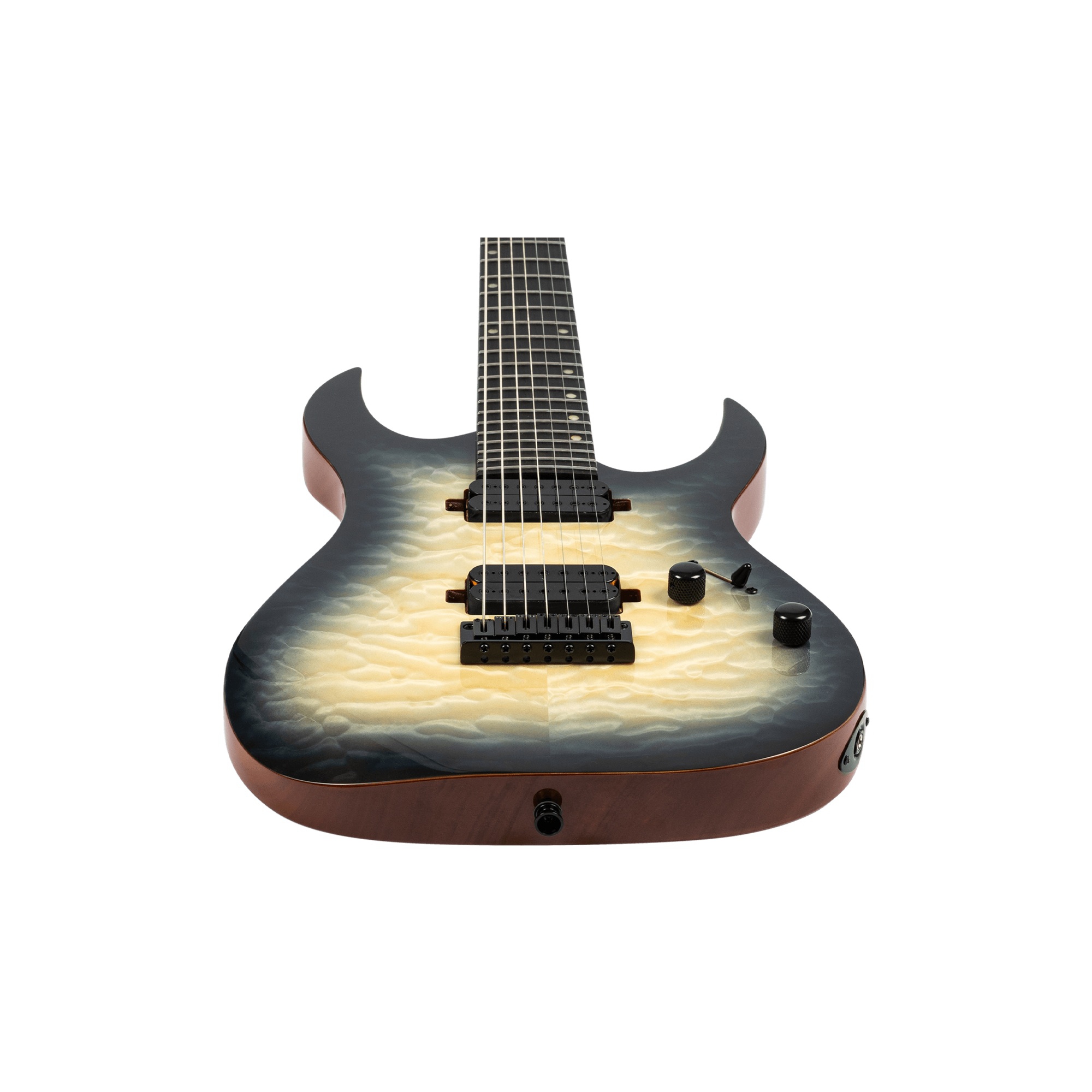 Spira S-507 QGY E 7 Telli Elektro Gitar (Trans Grey) 4