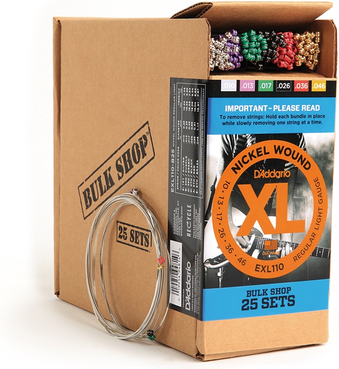 DADDARIO EXL110-B25 (25 SET) ELEKTRO GİTAR TEL SETİ, XL, 10-46, NICKEL 1