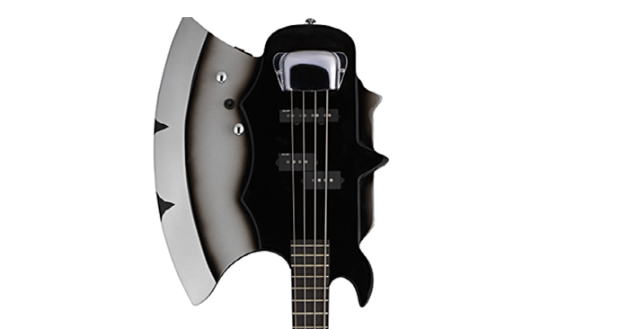 CORT GS BASS AXE2BK BAS GİTAR, SİYAH, ÇANTALI, GENE SIMMONS İMZALI, Mi 2