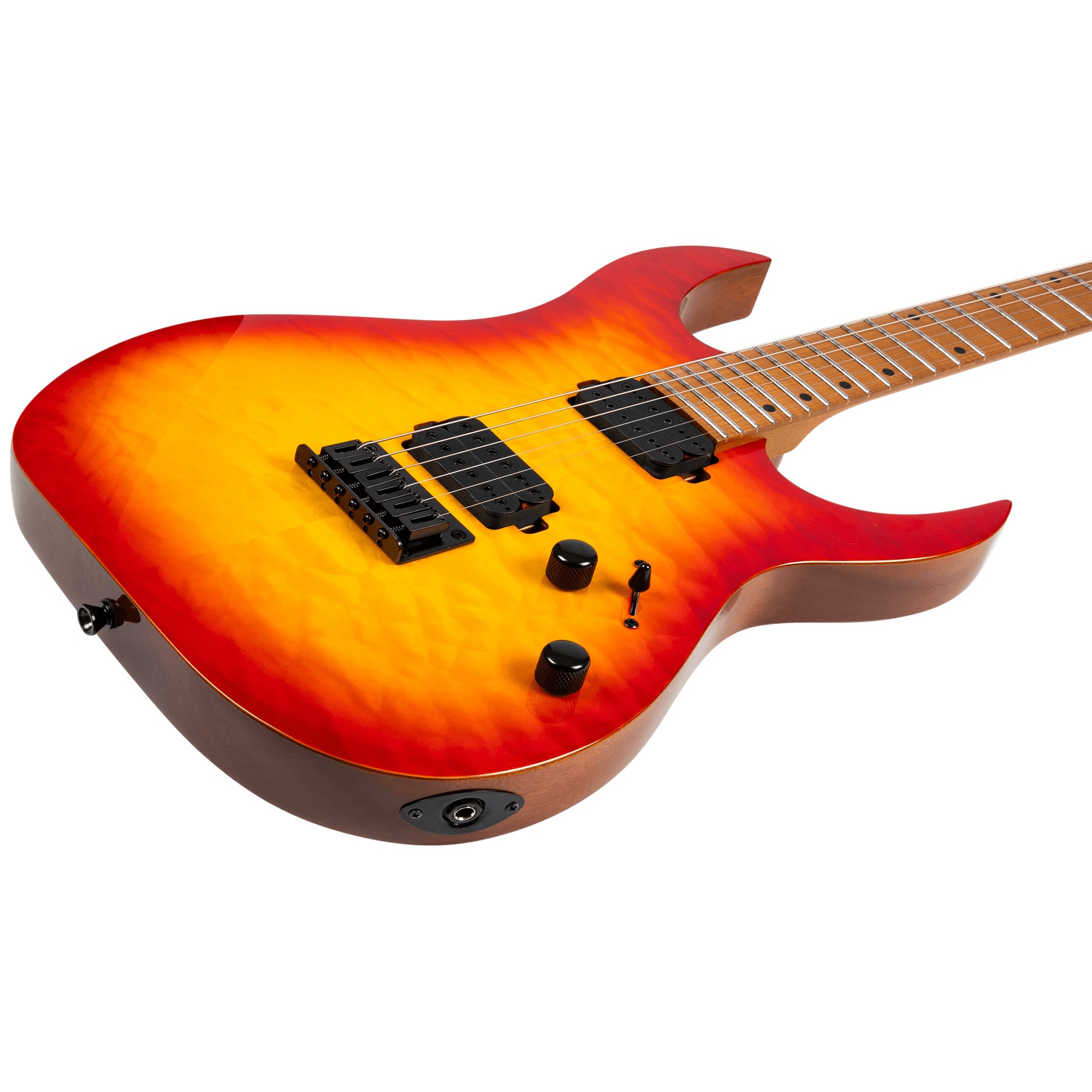 Spira S-500 QFB Elektro Gitar (Fireburst) 3