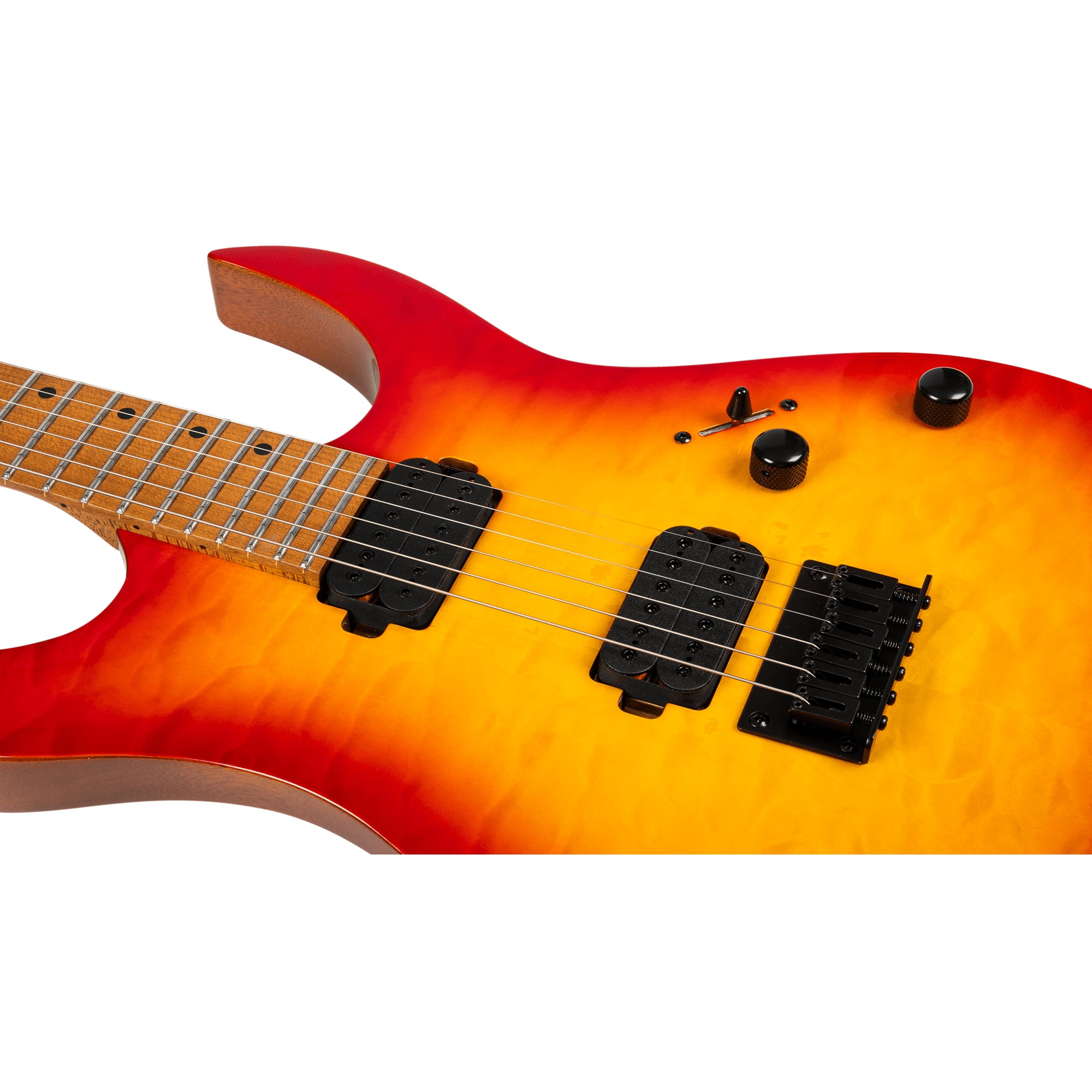 Spira S-500 QFB Elektro Gitar (Fireburst) 5