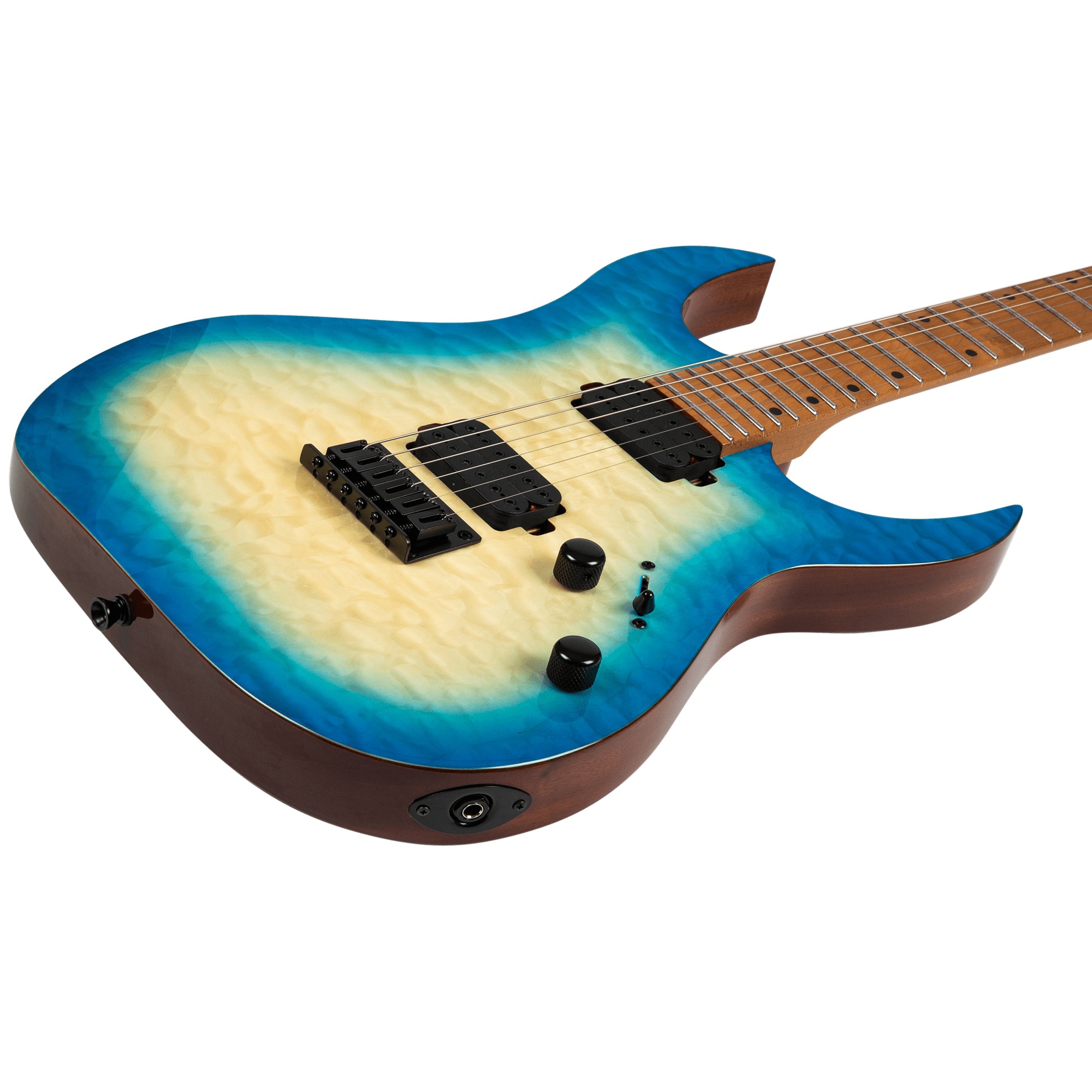 Spira S-500 QAB Elektro Gitar (Trans Aqua Blue) 3