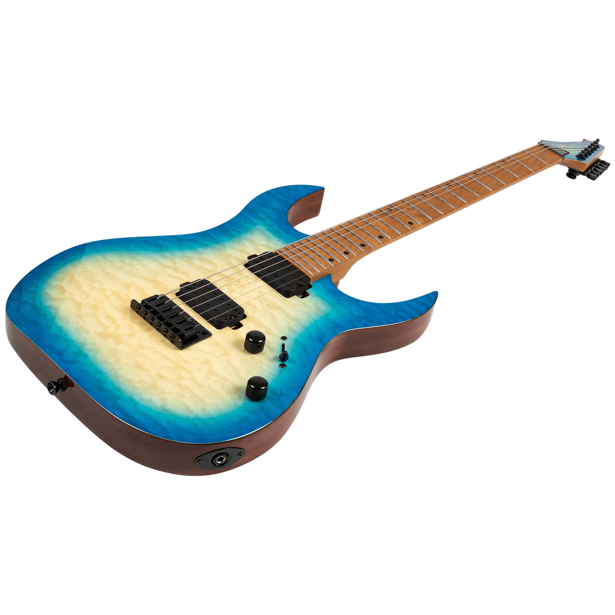 Spira S-500 QAB Elektro Gitar (Trans Aqua Blue) 4