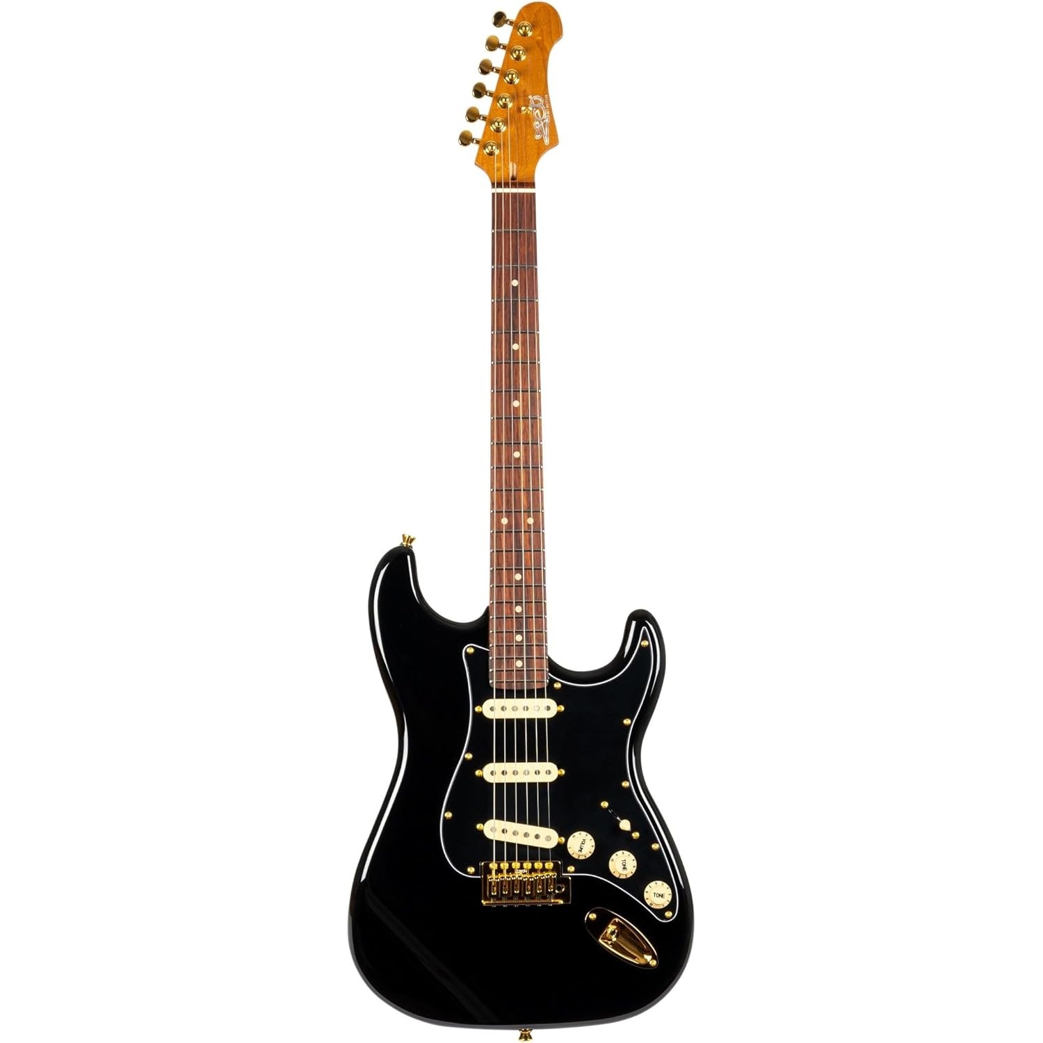 Jet JS-380 BK G SSS Elektro Gitar (Black) 1