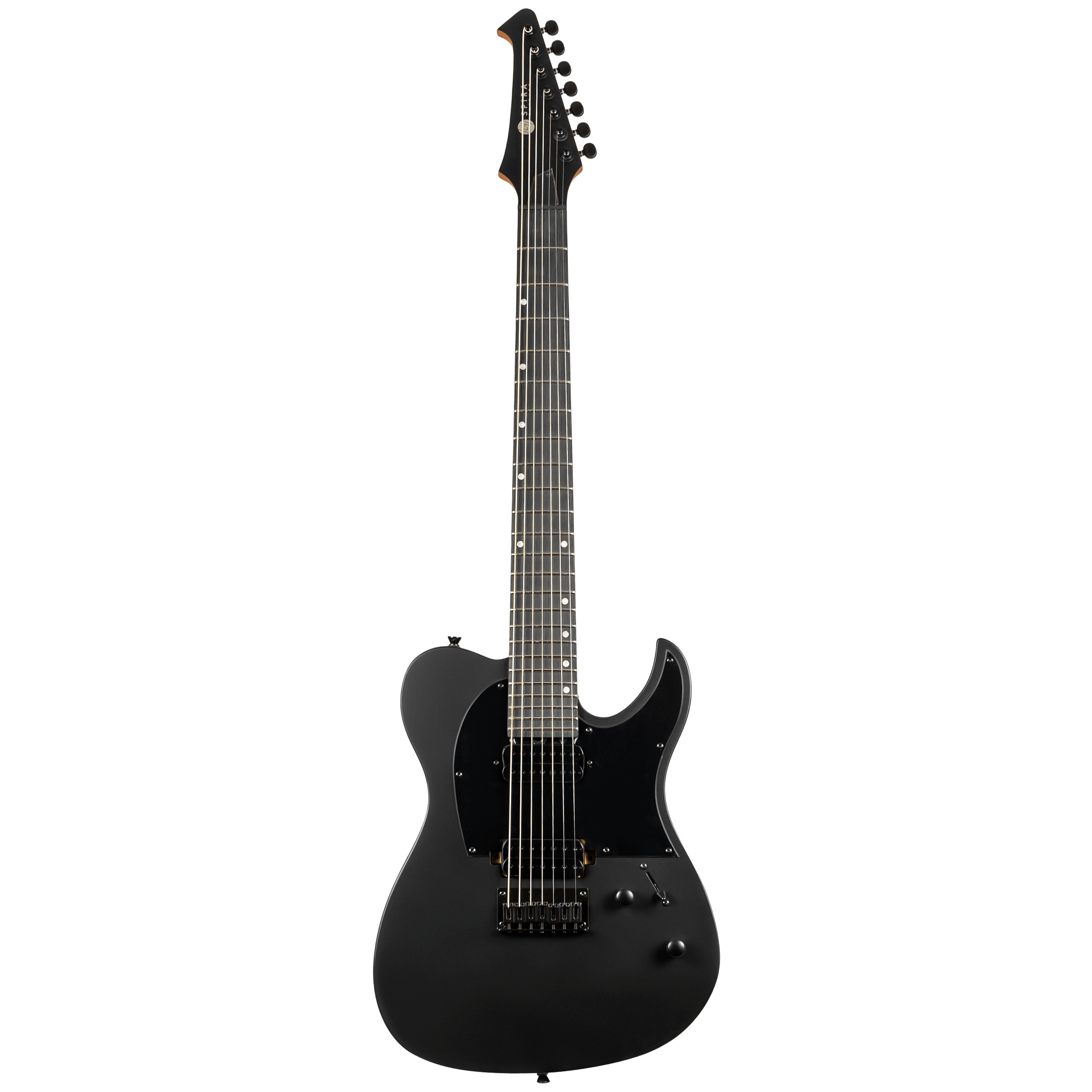 Spira T-407 MBK 7 Telli Elektro Gitar (Mat Siyah) 1