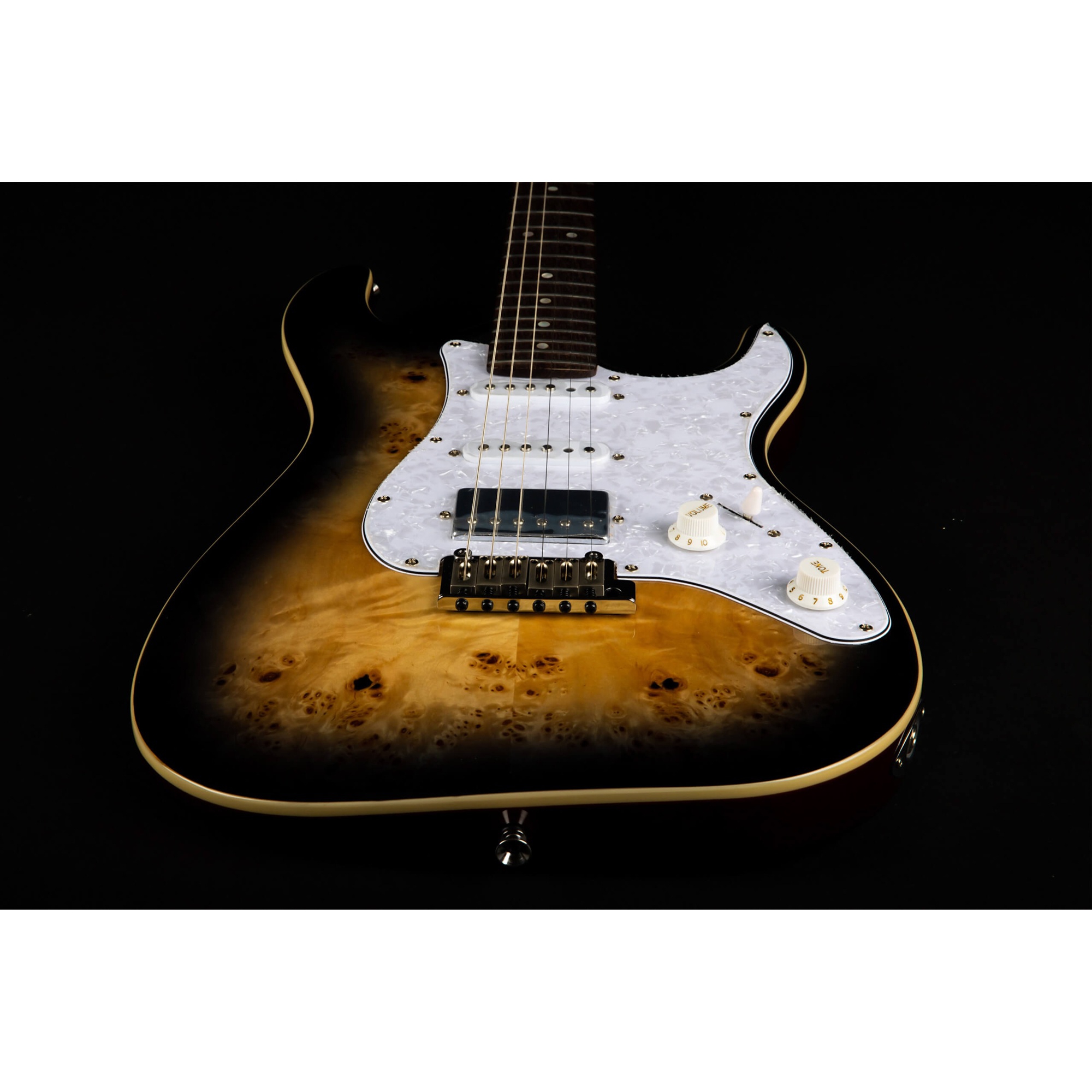 Jet JS-450 QTB R HSS Elektro Gitar (Transparent Brown) 5