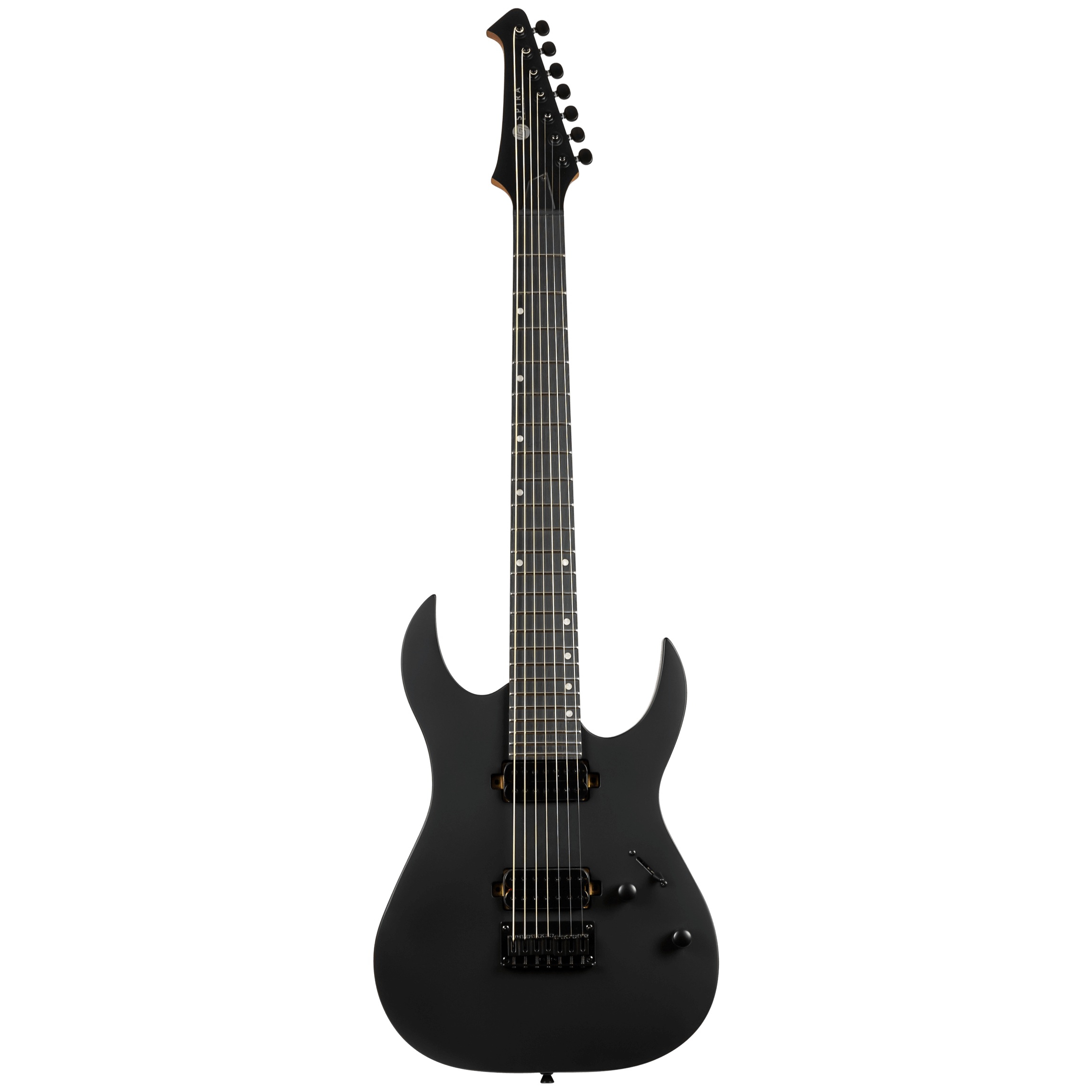 Spira S-407MBK 7 Telli Elektro Gitar (Mat Siyah) 1