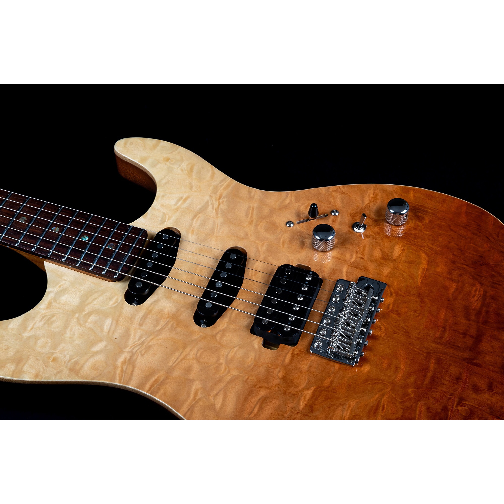 Jet JS-45 Elite HSS Elektro Gitar (Fireburst Flame) 5