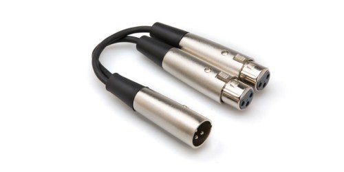 HOSA XLR (M) <-> Dual XLR (F) Y-kablo 1