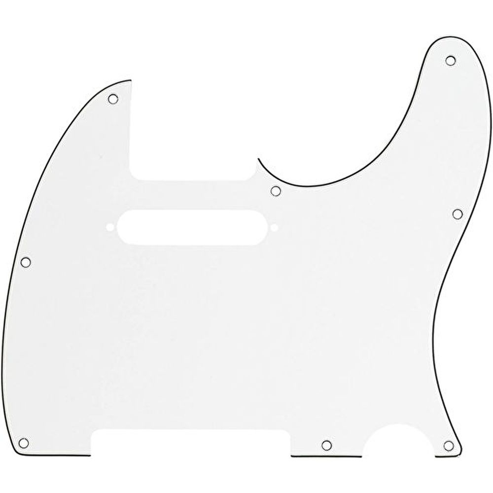 Fender Telecaster 8-Hole Mount Parchment 3-Ply Pickguard 2