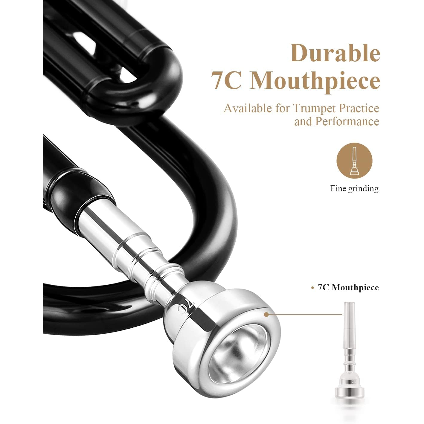 Eastar ETR-380N Standard Si Bemol Trompet (Siyah) 5