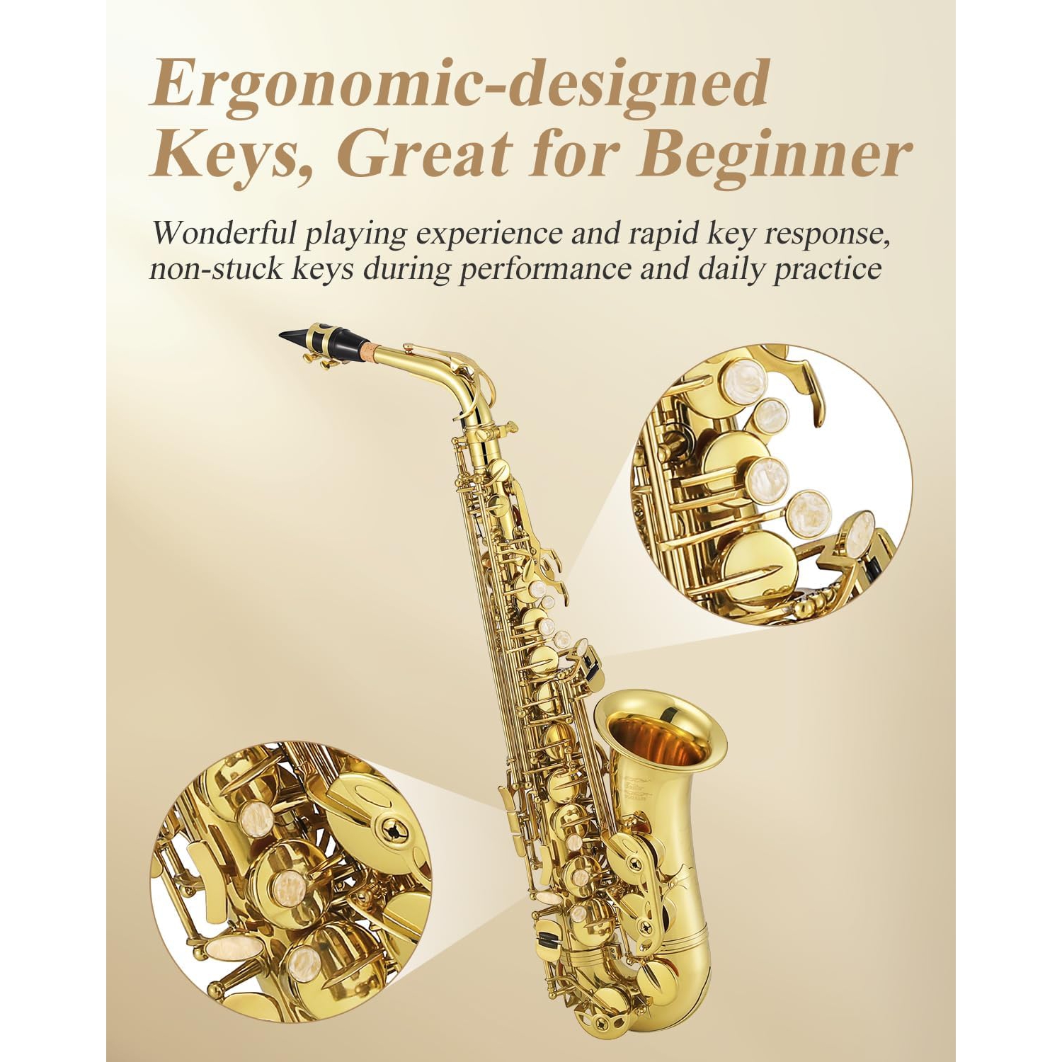 Eastar AS-III Mi Bemol Alto Saksafon 3