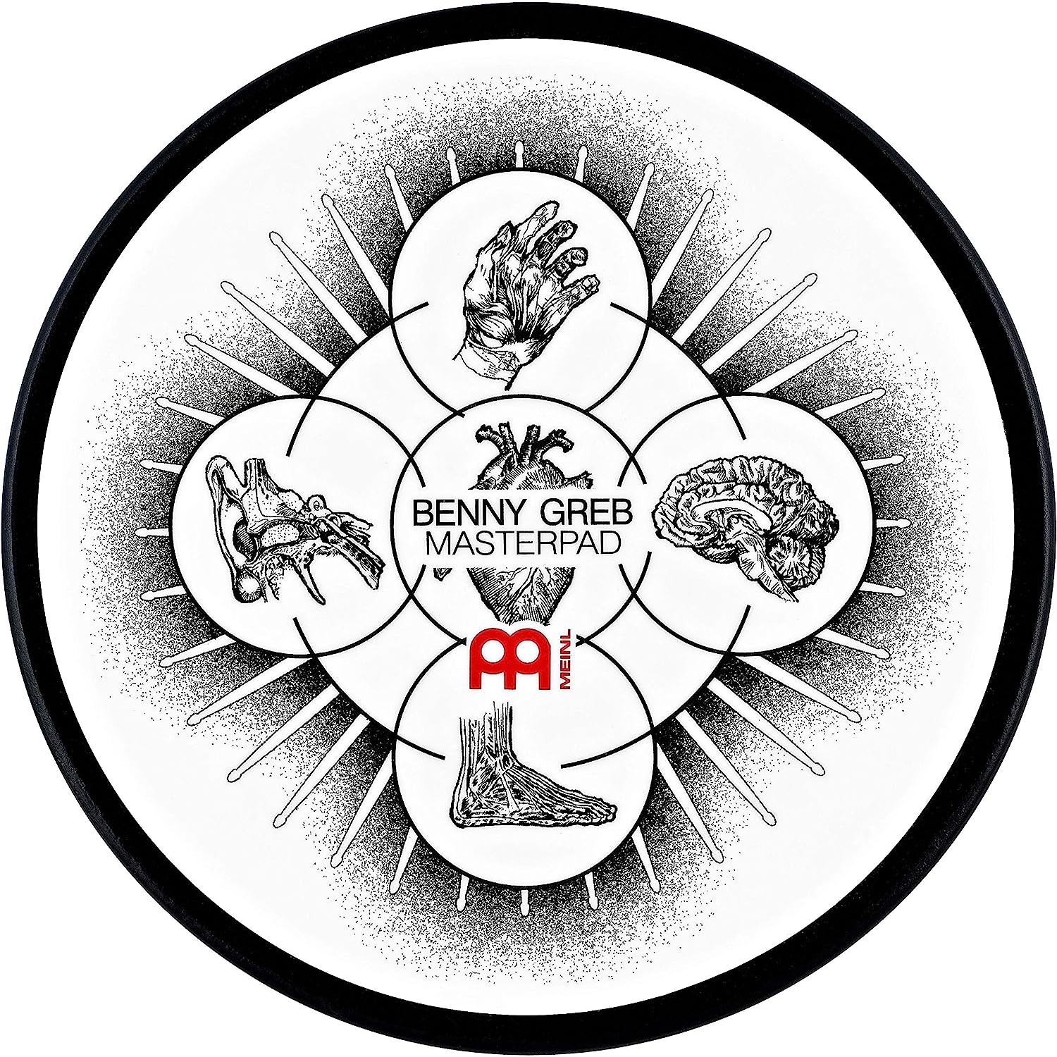 Meinl MPP-6-BG Benny Greb Masterpad 6" Çalışma Pedi 1