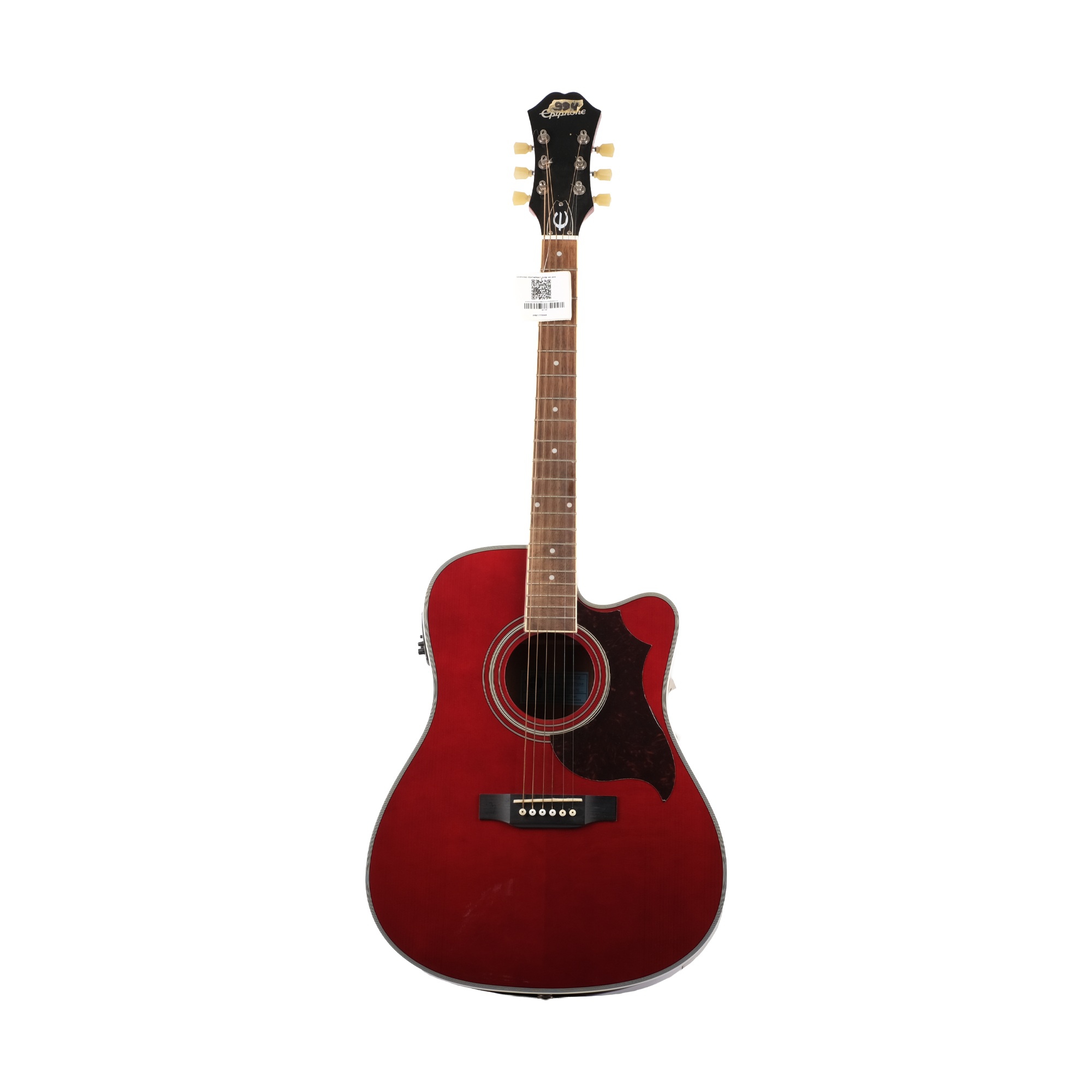 [Outlet] Epiphone FT-350SCE Min-ETune Elektro Akustik Gitar (Wine Red) (OL 22-146) 1