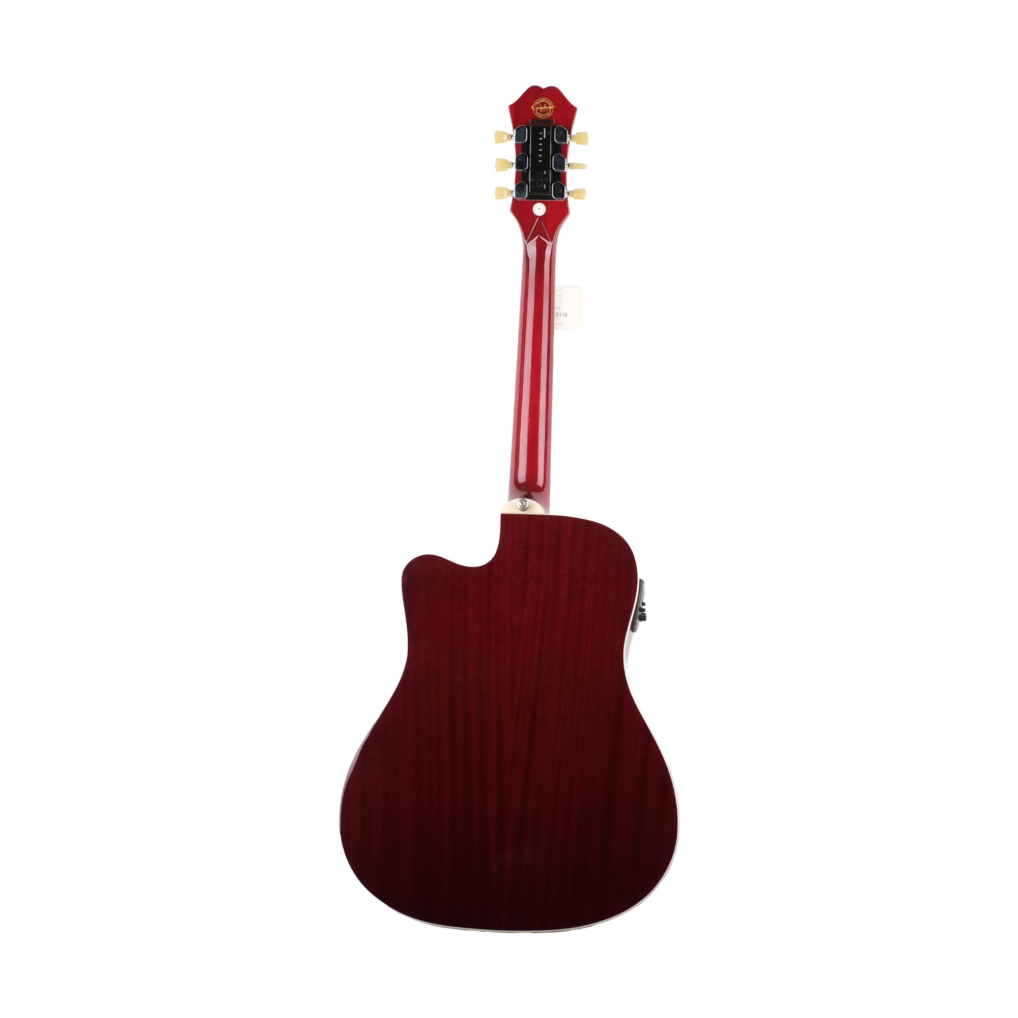 [Outlet] Epiphone FT-350SCE Min-ETune Elektro Akustik Gitar (Wine Red) (OL 22-146) 2