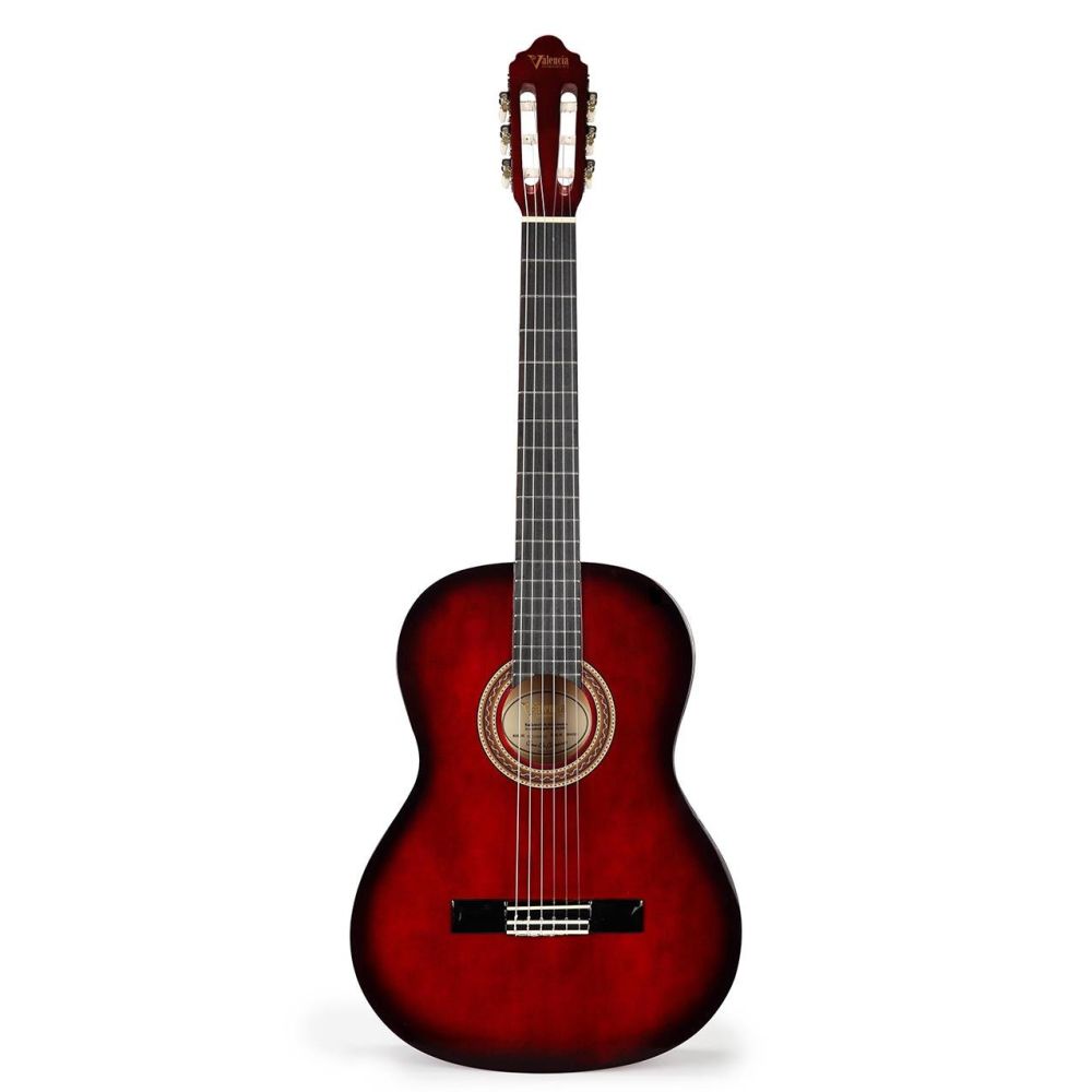 Valencia Vc104trds Klasik Gitar 4/4 Kırmızı Sunburst Sap Çelikli 2