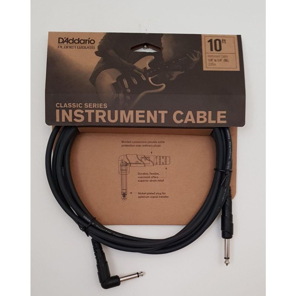 Planet Waves PWCGTRA10 Gitar Kablo 10 Inch Cable Right Angle 2