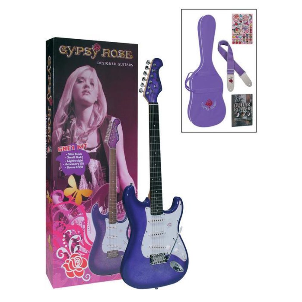 Valencia Gre1kcpp Elektro Gitar Gypsy Rose Set 2