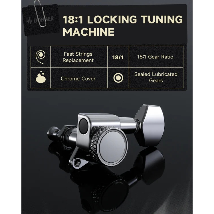 Donner DST-550 Elektro Gitar (Beyaz) 7