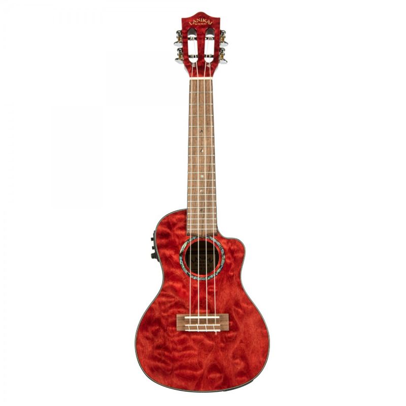 Lanikai QM-RDCEC Quilted Maple Concert Elektro Ukulele 3
