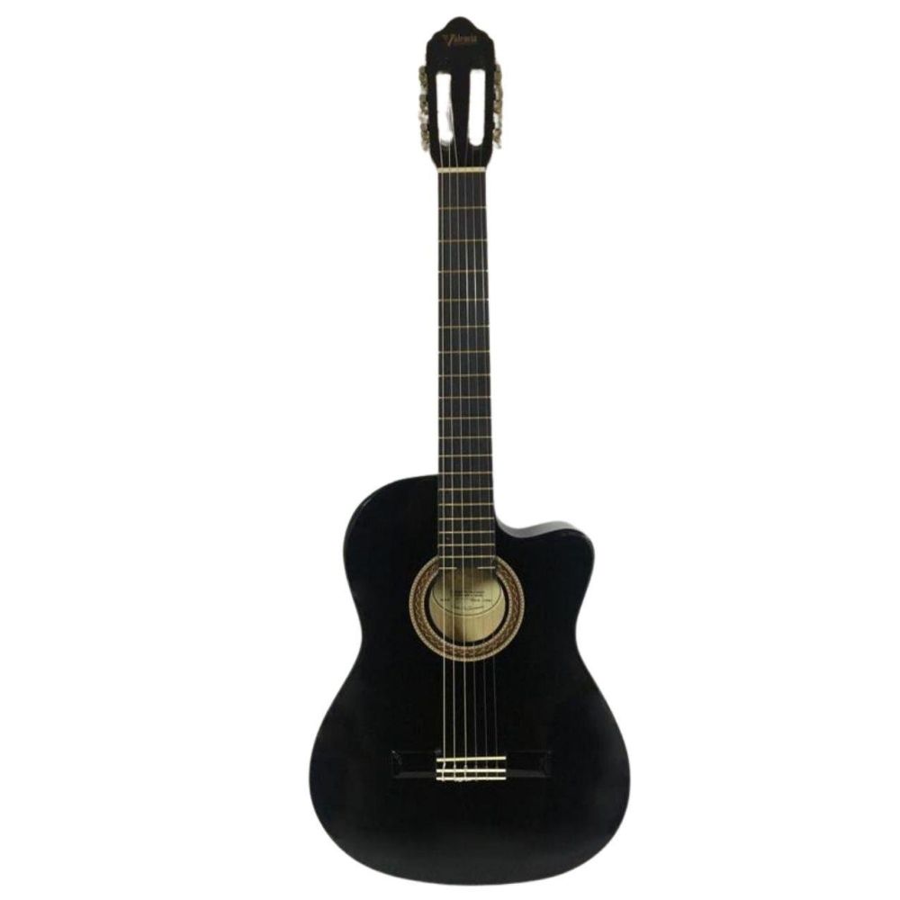 Valencia Vc104tcvtbk Elektro Klasik Gitar 4/4 Siyah Sap Çelikli 3