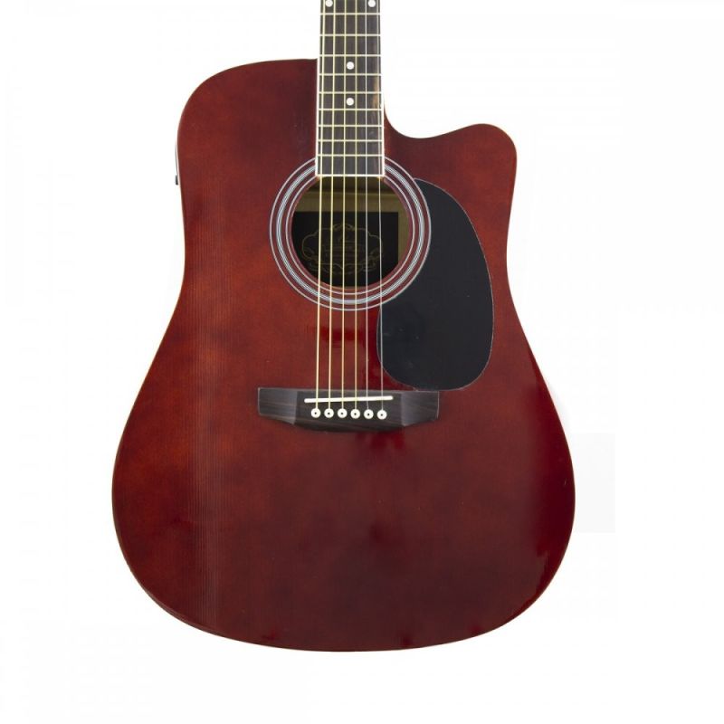 Almira F650N-WRC Wine Red Elektro Akustik Gitar 2