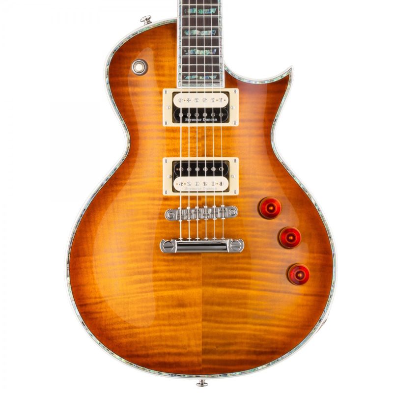 ESP LTD EC-1000 Flamed Maple Amber Sunburst Elektro Gitar 2