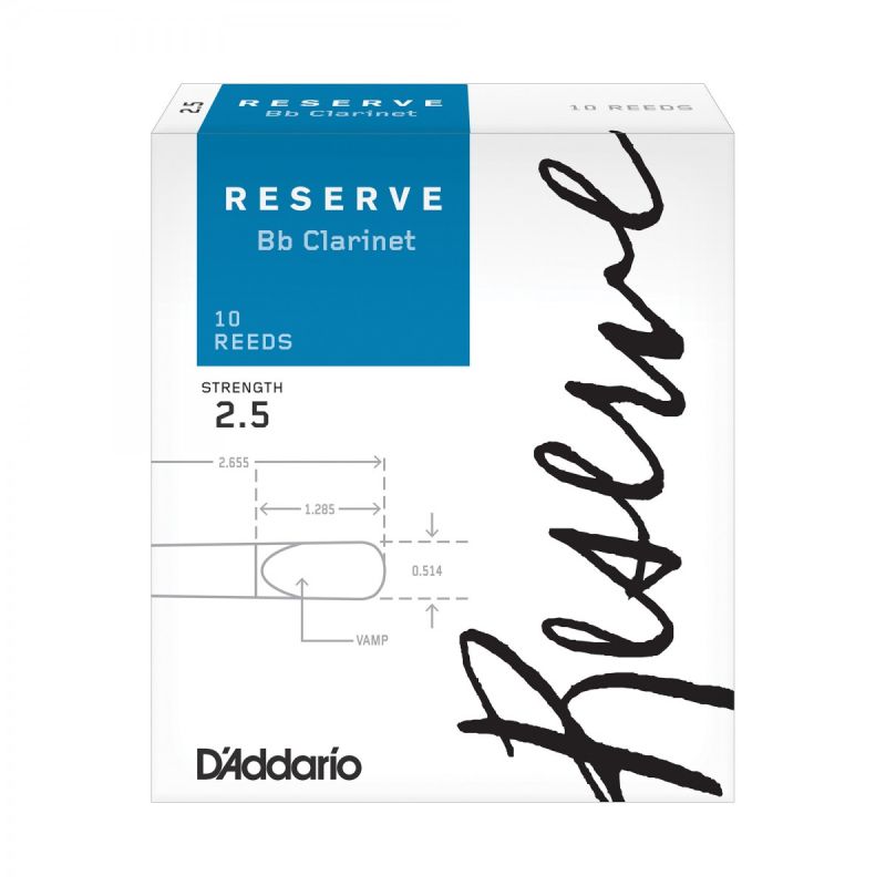 D\'Addario Woodwinds Reserve DCR1025 Sib Klarnet Kamışı No:2.5 3