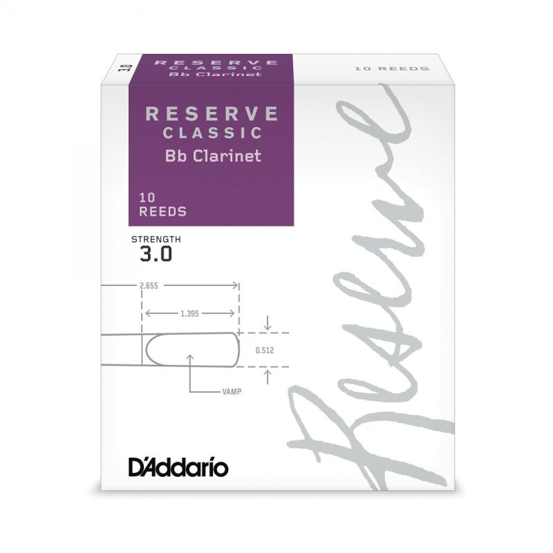 D\'Addario Woodwinds Reserve Classic DCT1030 Sib Klarnet Kamışı No:3 3