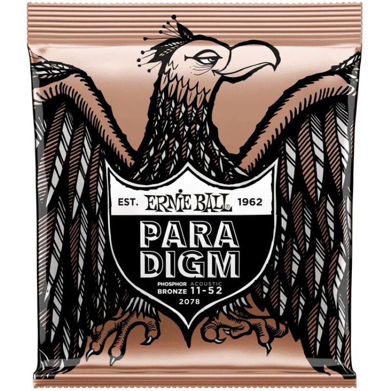 ERNIE BALL P02078 Paradigm Light Fosfor Bronz 11-52 Akustik Gitar Tel Seti 3