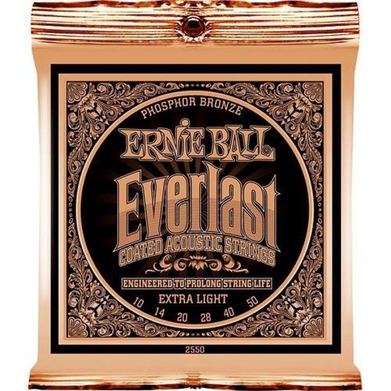 Ernie Ball P02550 Everlast Akustik Gitar Teli (Extra Light) 3