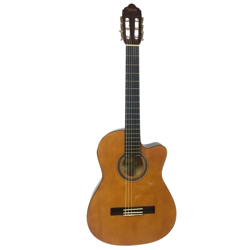 Valencia Vc104tcvt Elektro Klasik Gitar 4/4 Naturel Sap Çelikli 3