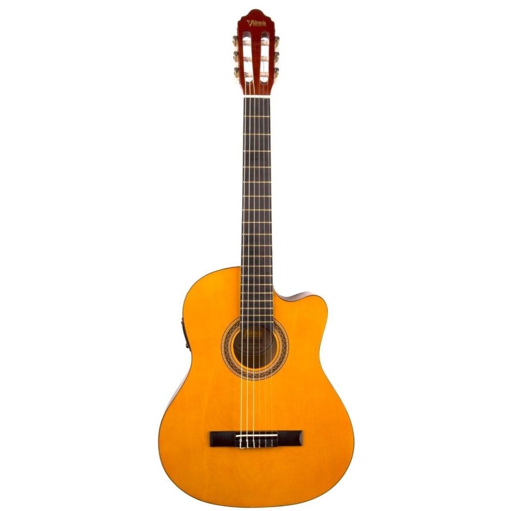 Valencia Vc104tce Elektro Klasik Gitar 4/4 Naturel Sap Çelikli 3