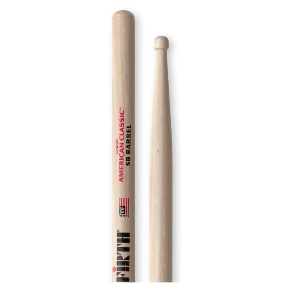 Vicfirth V5BBRL Baget 5B Barrel Tip Hickory 0.595"x16" 4