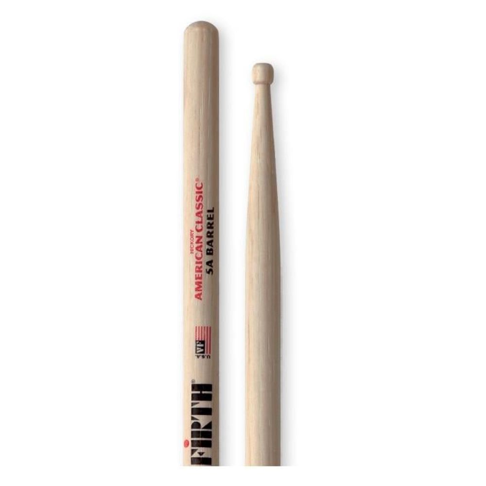 Vicfirth V5ABRL Baget 5A Barrel Tip Hickory 0.565"x16" 4