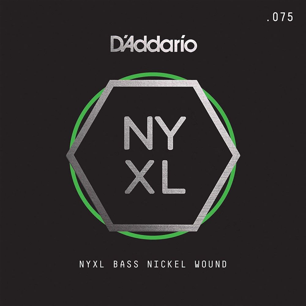 Daddario Nyxlb075 Bass Tek Tel, Nyxl Serisi, Nikel Sarım, 0.075 3