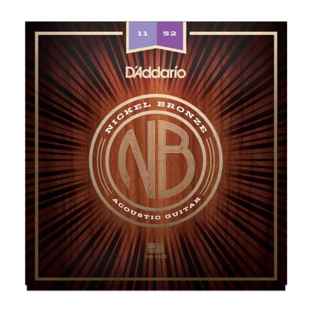 DADDARIO NB1152 AKUSTİK GİTAR TEL SETİ, NICKEL BRONZE, CUSTOM LIGHT 3