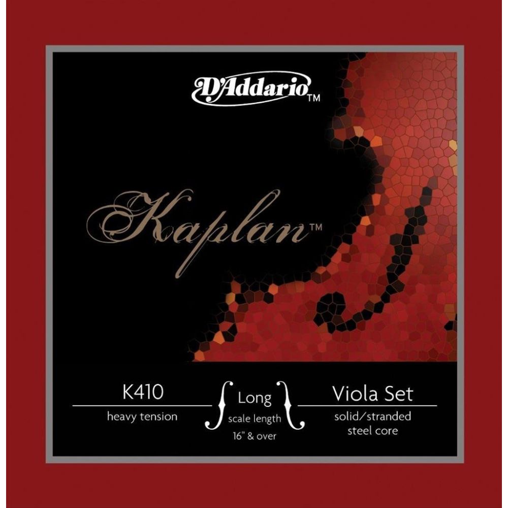 D'Addario K410LH Viola Tel Seti, Kaplan, Long Scale 16 3