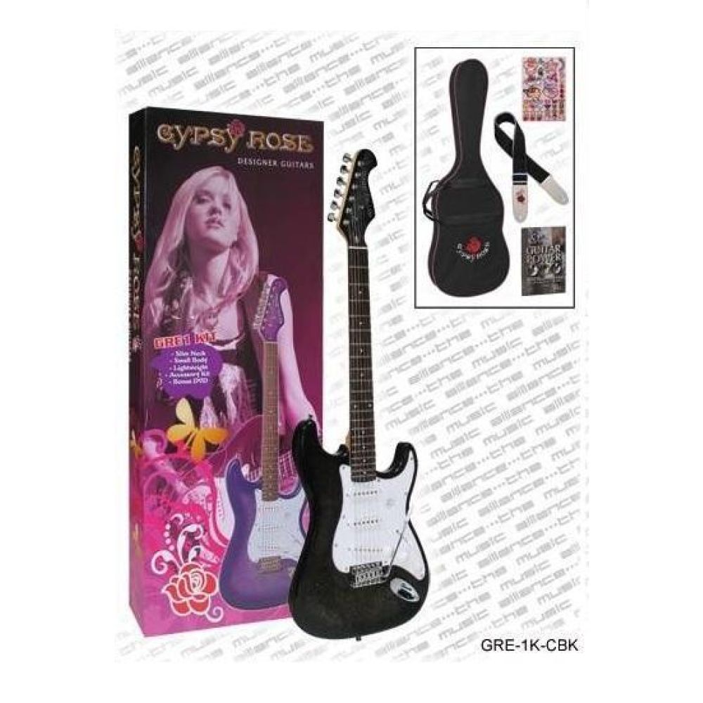 Valencia Gre1kcbk Elektro Gitar Gypsy Rose Set 3