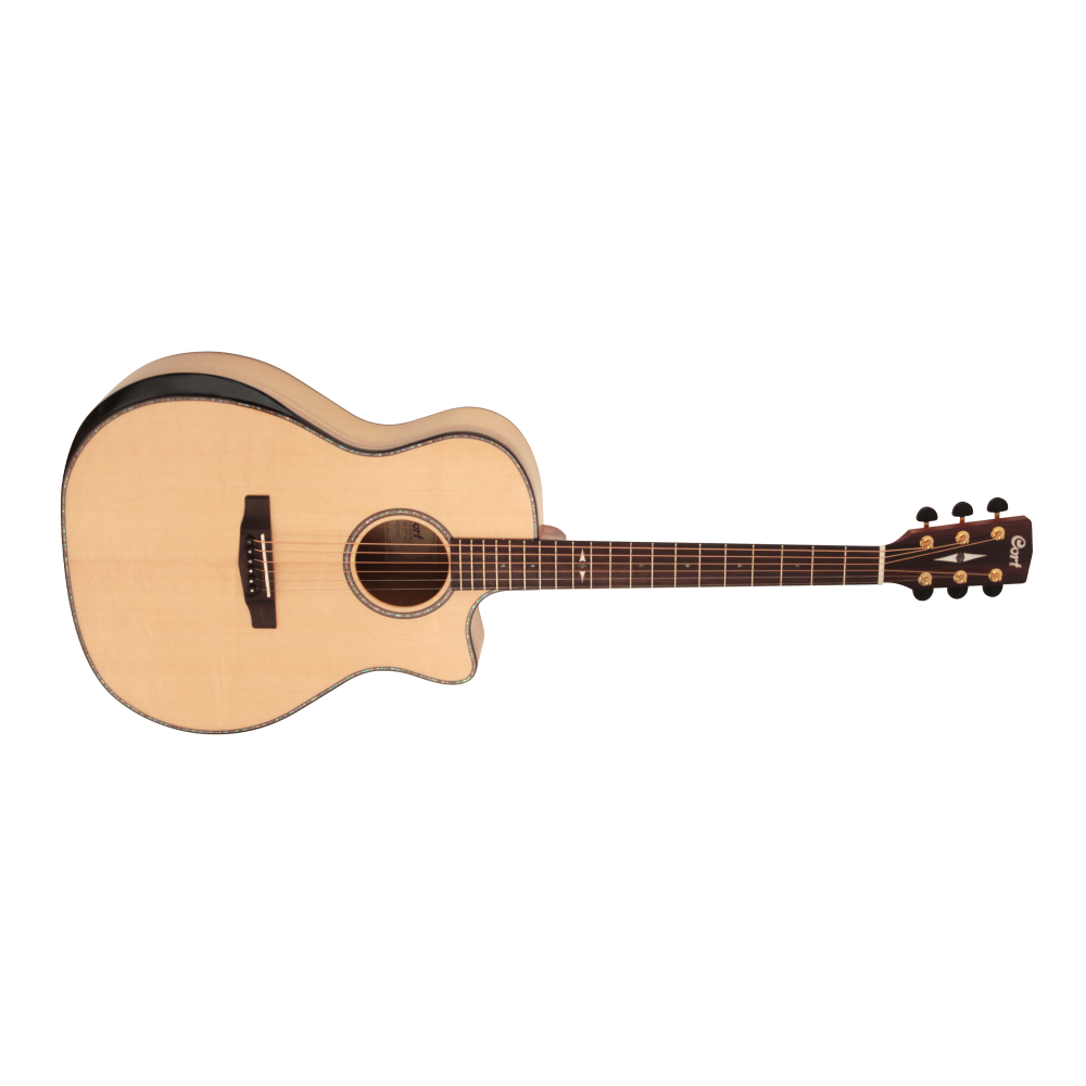 Cort Ga-My Bevel Nat Elektro Akustik Gitar 3