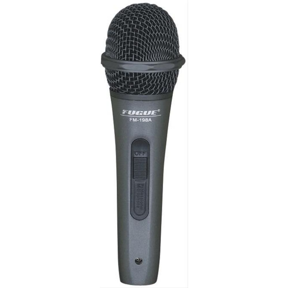 Fugue FM-198A Mikrofon Kablolu Siyah Başlıklı Dinamik Tek Yönlü 3