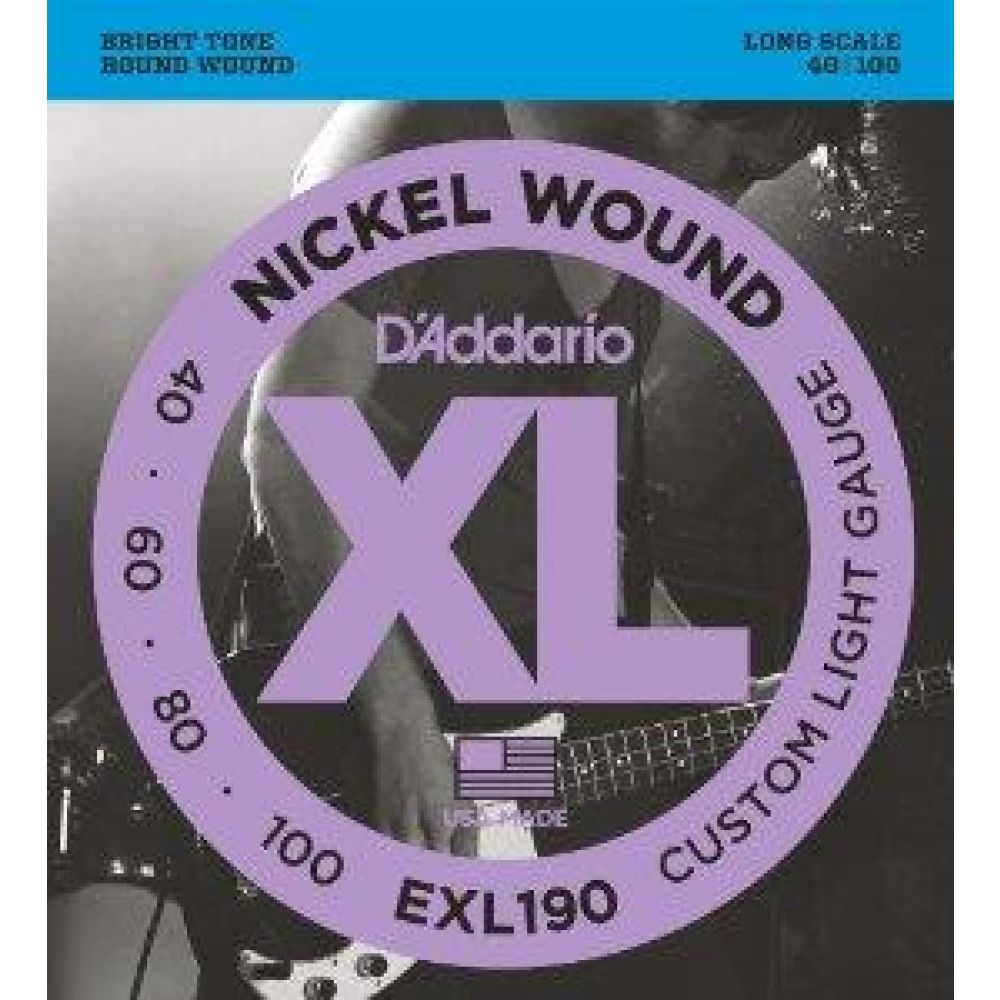 Daddario Exl190 Bass Gitar Tel Seti, Xl, 40-100, Long Scale, Nickel 3